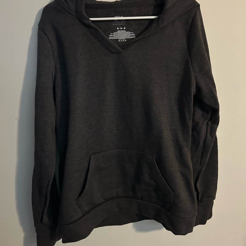 Women’s Dark Grey v-neck Hoodie